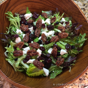 Spiced Pecan Berry Goat Cheese Salad